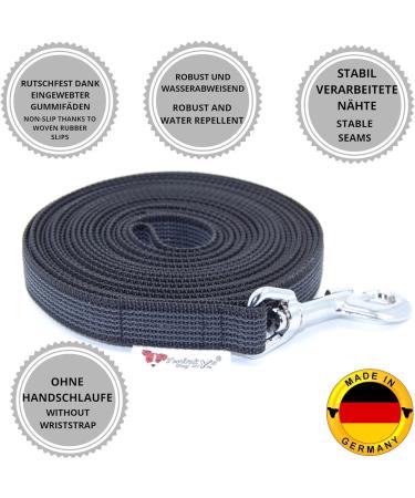 Twinkys Dog Style Tow Leash - 15m Black 20mm Wide for Dogs Up to 50kg - Made in Germany - Buy Online on GoSupps.com