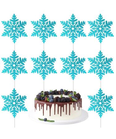 Christmas snowflake cake topper decoration (Blue)