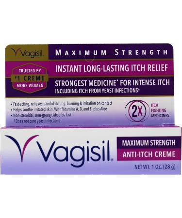 Vagisil Maximum Strength Anti-Itch Cream 1 oz (Pack of 3) - Fast Relief for Itching Discomfort & Irritation | Shop Internationally - Buy Online on GoSupps.com