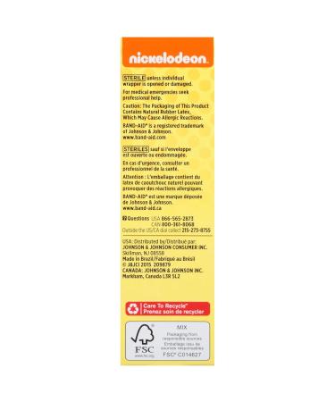 Buy SpongeBob Band-Aid Adhesive Bandages - 20 ct Assorted Sizes | International Shipping Available - Buy Online on GoSupps.com