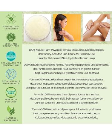100% Natural Body Butter | Shea Butter Coconut Oil & Tea Tree Oil - Fine Line Apothecary | Moisturizes Skin Scalp Hair & Nails - Buy Online on GoSupps.com