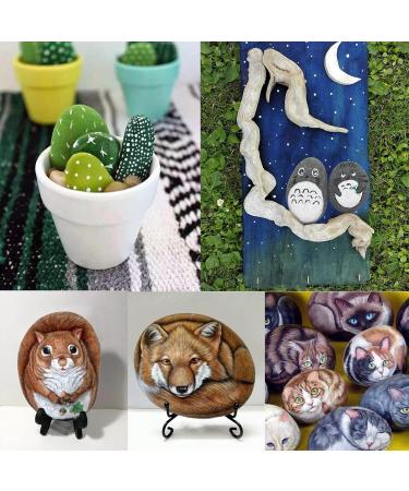 40 Pcs Large Rocks for Painting 25pcs 2-3â & 15pcs 3-4â River Rocks for Painting Natural Flat & Smooth Rocks for Painting for Kids & Adult Craft Gift - Buy Online on GoSupps.com