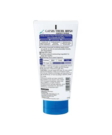 Gatsby Facial Wash Perfect Scrub 130g - Exfoliating Face Cleanser - Buy Online on GoSupps.com