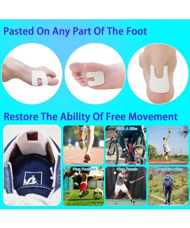 50Pcs U-Shaped Callus Cushions | Foot Pads Foam for Pain Relief | Pedi Cushions for Men & Women - Buy Online on GoSupps.com