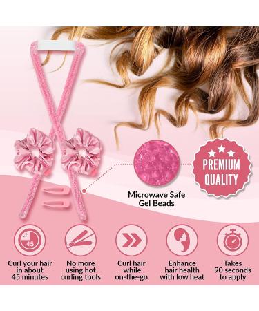 Jelly Curls Blue Gel Curler for Damage-Free Long Hair - Heatless Alternative to Curling Rods (Pink) - Buy Online on GoSupps.com