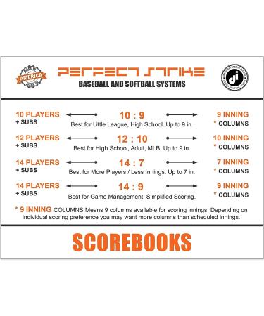 Perfect Strike Baseball Scorebook with Rules & Scoring Instructions - Ideal for Baseball & Softball - Buy Online on GoSupps.com