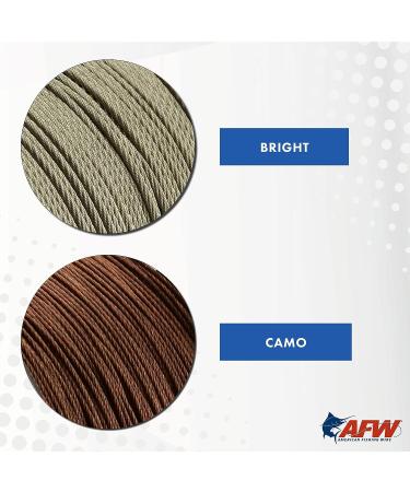 American Fishing Wire 49 Strand Stainless Steel Leader Cable - Heavy Duty Wire for Shark Fishing, 900lb Test, Camo, 800lb Test, 2.06mm Dia, 30ft - Buy Online on GoSupps.com