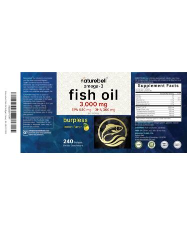 Omega-3 Fish Oil Burpless Softgels