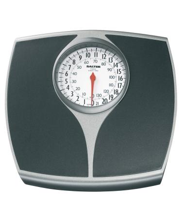 Salter Speedo Mechanical Bathroom Scales - Fast, Accurate and Reliable Weighing, Easy to Read Analogue Dial, Sturdy Metal Platform, High Capacity kg and st, No Buttons / Batteries, Hassle Free