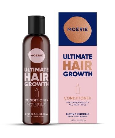 Moerie Ultimate Hair Growth Conditioner   For Longer  Thicker  Fuller Hair - Vegan Friendly Volumizing Hair Products   Paraben & Silicone Free   All Hair Types   Reverse Hair Loss   8.45 fl oz (250ml)