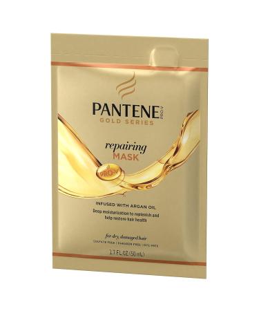 Pantene Pro-V Gold Series Repairing Mask with Argan Oil - 1.7 fl oz (Pack of 10) - Buy Online on GoSupps.com