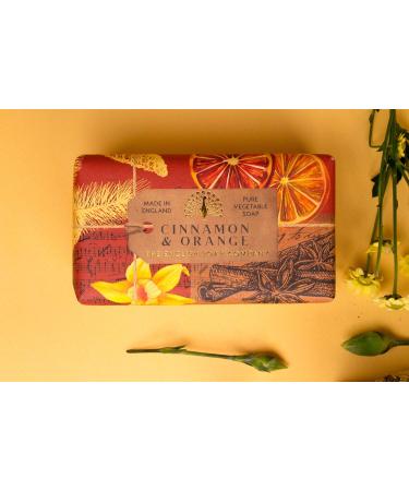 English Soap Co. Cinnamon & Orange 200g Bar - Anniversary Collection - Buy Online on GoSupps.com