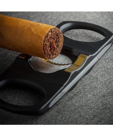 Cigar Cutter Accessories Cigar Guillotine Double Blade Metal Cigar Clippers Exquisite Stainless Steel Scissors Accessories for Cigar Lovers - Buy Online on GoSupps.com