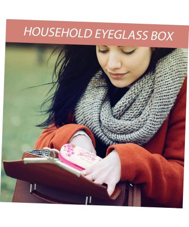 Solustre Double-Layer Glasses Case & Travel Kit - Stylish Holder for Glasses Contacts & Lenses - Flocked Cloth Included - Buy Online on GoSupps.com