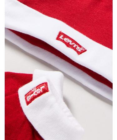 Levi's Kids Classic Batwing Infant Hat Bodysuit Bootie Set | 3pc Baby Boys 0-6 Months - LEVI'S RED - Buy Online on GoSupps.com