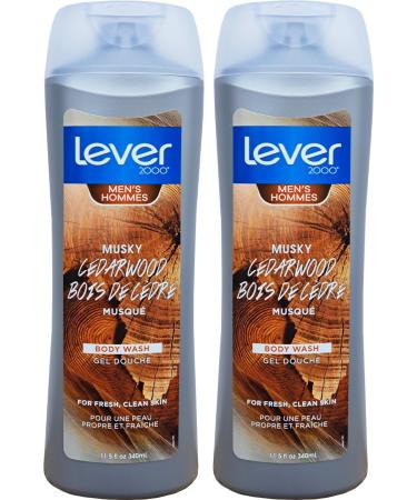 Lever 2000 Musky Cedarwood Body Wash for Men - 11.5 oz (340ml) - Fresh and Clean Skin with Bold Spices (2)