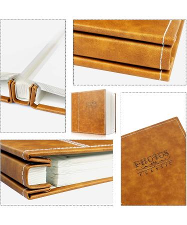 Safedealshop Magnetic Self-Stick Page Photo Album | Leather Cover | Holds Various Photo Sizes | Ideal for Anniversary, Wedding, Baby Growth & Family Memories | Bigger Brown - Buy Online on GoSupps.com