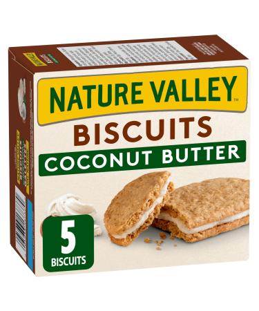 NATURE VALLEY Biscuit Coconut Butter, 5 Count, 190g/7.8oz, Box, Imported from Canada}