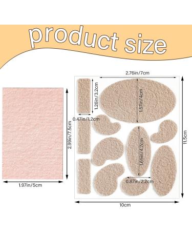 Moleskin for Feet Set | 30 Sheets + 110 Flannel Pads + 20 Tape Patches | Heel Blister Protection and Anti-Wear Padding - Buy Online on GoSupps.com
