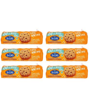 Riso Scotti Si con Riso Biscotto Multicereal Set of 6 multigrain cookies with chocolate chips lactose-free dairy-free 250 g pack of about 20 cookies