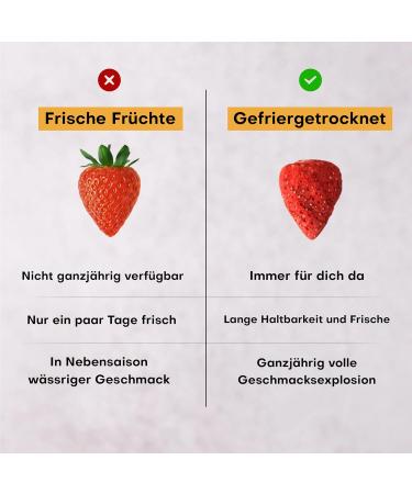  POL'S POL'S FREEZE FRESH Pack of 15 freeze-dried strawberries 100% whole strawberries no added sugar vegan lactose-free gluten-free 15 x 15 g - Buy Online on GoSupps.com