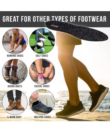 JOB SITE Therapeutic Massaging Gel Insoles for Women 6-11 | Comfort & Support Fight Fatigue Sweat & Odor | Trim to Fit Multicolor - Buy Online on GoSupps.com