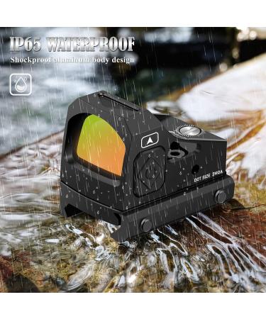 Kalkal Red Dot Sight 2 MOA Reflex Scope for 21mm Picatinny Rail | 12 Brightness Settings | Waterproof | Shake Awake | Red Dot Optics - Buy Online on GoSupps.com