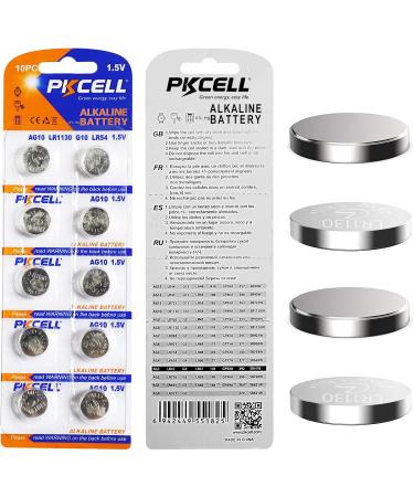 LR1130 / AG10 /189 /LR54 1.5v Alkaline Button Cell Battery Batteries (10) - Buy Online on GoSupps.com