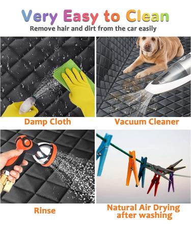 URPOWER Dog Seat Cover Car Hammock 100% Waterproof 600D Heavy Duty Scratch Proof Nonslip Back Seat Cover for Cars Trucks SUVs - Standard Size (54x58) - Black/Orange - Buy Online on GoSupps.com