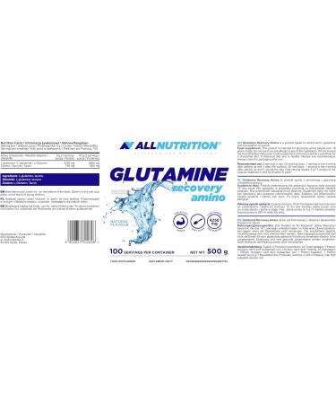 All-Nutrition Glutamine - Pure L-Glutamine & Taurine for Muscle Growth Recovery & Anabolic Support | International Shipping Available - Buy Online on GoSupps.com