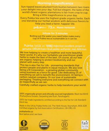 Pukka | Elegant English Breakfast | 3 x 20 Bags - Buy Online on GoSupps.com