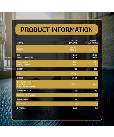 Healthspan Elite All Blacks Pre-Workout Fuel (480g) - Vegan Mixed Berry | 25g Carbs Per Serving | Creatine for Performance - Buy Online on GoSupps.com