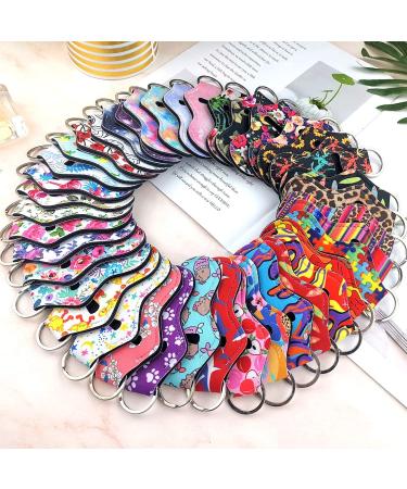 40Pcs Chapstick Holder Keychain with Metal Clip Cords - Lip Balm & Lipstick Tracker Safeguard - Buy Online on GoSupps.com