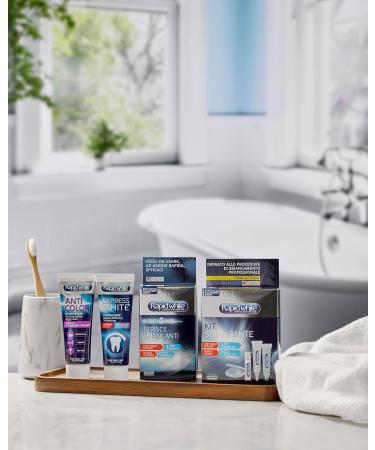 Rapid White Teeth Whitening Set - 8 Lightening Strips Accelerator & Express White Toothpaste - Fresh Mint Flavor - Buy Online on GoSupps.com