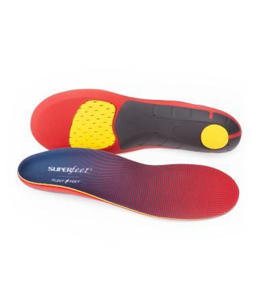 Superfeet Dynamic Run Max Athletic Flexible Comfort Shoe Inserts for Running with Extra Cushioning Insole  Unisex  Fiery Red  7.5-9 Men / 8.5-10 Women Fiery Red 7.5-9 Men / 8.5-10 Women