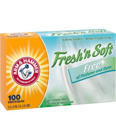 ARM & HAMMER Fabric Softener Sheets - Perfume & Dye Free 100 Ct | Premium International Shipping - Buy Online on GoSupps.com