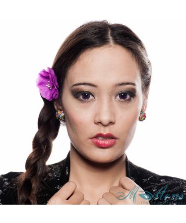 Buy Matlens Trendy Purple Violet Big Eyes Colored Contact Lenses - Nudy Pzx-215 | 2 Lenses + Container & 50ml Care Solution - International Shipping Available - Buy Online on GoSupps.com