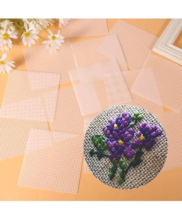 7CT Clear Plastic Canvas - 20 Sheets | Mesh Sheets for Embroidery & Cross Stitch | DIY Crafts Projects (5.4x5.4inch) - Buy Online on GoSupps.com