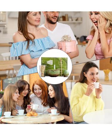 Kit de | Kit traditionnel de c r monie du th lot de 4 ustensiles de cuisine pour femme fille anniversaire ami cuisine No l maison Vert - Buy Online on GoSupps.com