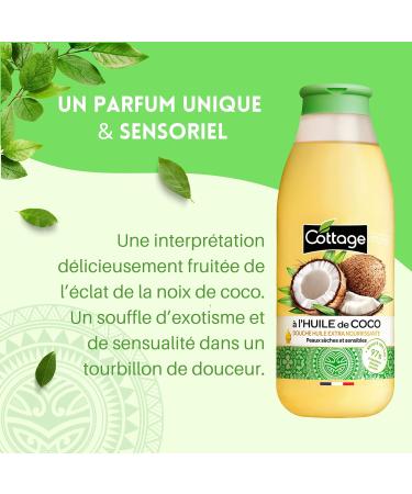 Cottage Shower extra care oil with coconut oil for dry and sensitive skin 560 ml Fragrancefree - Buy Online on GoSupps.com