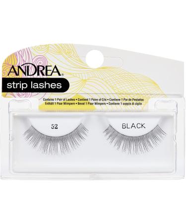 Andrea False Eyelashes Strip Lash Style 52 Black 0.02 ounces - Buy Online on GoSupps.com