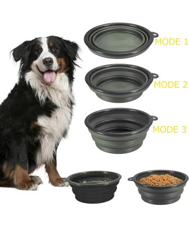 COMSUN Collapsible Dog Bowls 2-Pack Foldable Expandable Cup Dish for Pet Cat Hiking Food Water Feeding Dog Travel Bowl - Buy Online on GoSupps.com