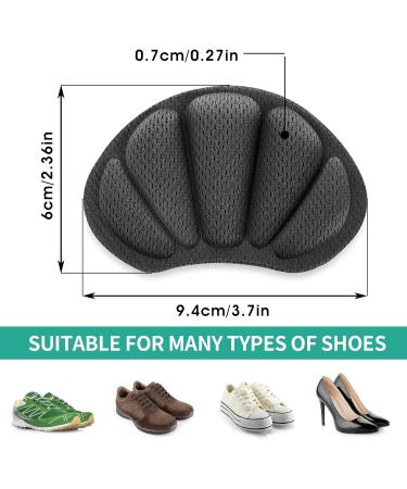 Sibba 8 Pairs Heel Grips - Anti-Blister Shoe Pads with Strong Sticky Backing for Comfort & Protection - Black, Nude, Grey - Buy Online on GoSupps.com