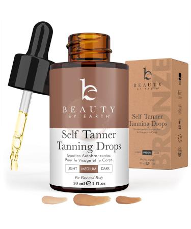 Self Tanning Drops - Face Self Tanner Drops Medium Color - Bronzer Drops - Self Tanner for Face - Self Tanner Face Tanner - Face Tanning Drops to Add to Moisturizer - Face Tan Drops - Bronzing Drops - Buy Online on GoSupps.com
