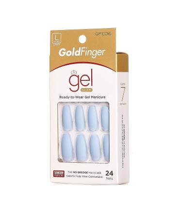 Gold Finger Full Cover Gel Manicure Nails Long Length - GFC06 - Buy Online on GoSupps.com