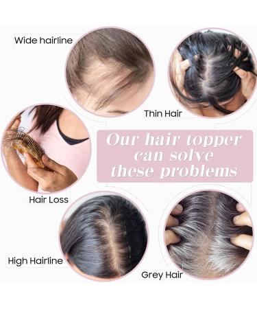 S-noilite Hair Toppers Human Hair for Thinning Hair Women Real Hair Topper Hair Piece Clip in Hair Topper Silk Base 100% Remy Real Human Hair 44g(#12/613 Golden Brown and Bleach Blonde 14 Inch) 14 Inch Golden Brown and Bleach Blonde - Buy Online on GoSupps.com