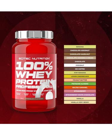Scitec Nutrition 100% Whey Protein Professional - Vanilla 920g | Extra Amino Acids & Digestive Enzymes | No Added Sugar | International Shipping - Buy Online on GoSupps.com
