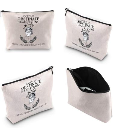 Shop Society of Obstinate Headstrong Women's Zippered Cosmetic Bag - Stylish & Durable | International Shipping Available - Buy Online on GoSupps.com