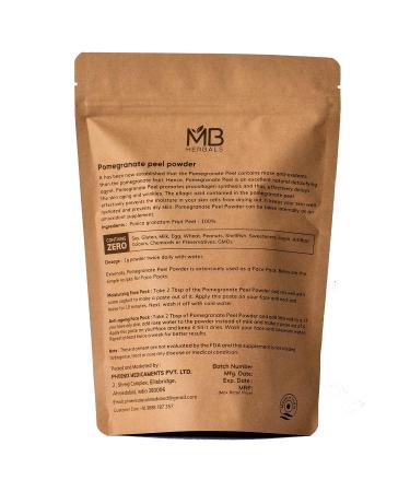 MB Herbals Pomegranate Peel Powder 227g - Natural Skin Antioxidant | External Use - Buy Online on GoSupps.com
