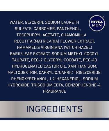 Nivea Men Sensitive Face Wash 5 fl oz | Soothing Formula for All Skin Types - Buy Online on GoSupps.com